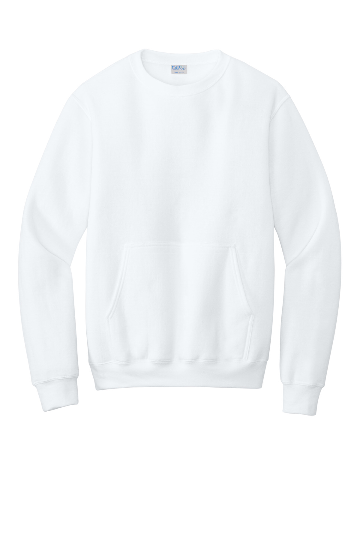 PC78PKT Port & Company Core Fleece Crewneck Pocket Sweatshirt PC78PKT Port & Company Core Fleece Crewneck Pocket Sweatshirt