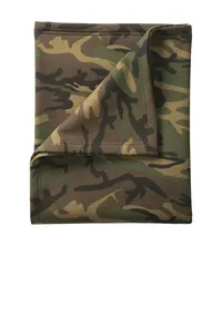 BP78C Port & Company  Core Fleece Camo Sweatshirt Blanket.