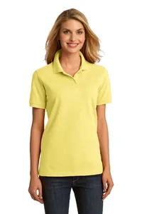 LKP150 Port & Company  Ladies Ring Spun Pique Polo.