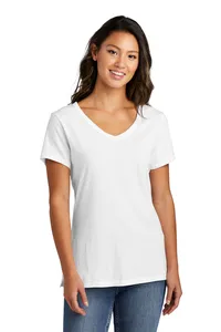 LPC099V Port & Company  Ladies Beach Wash Garment-Dyed V-Neck Tee