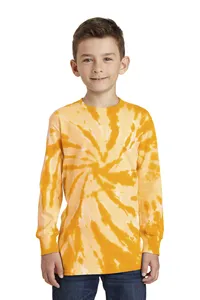 PC147YLS Port & Company Youth Tie-Dye Long Sleeve Tee.