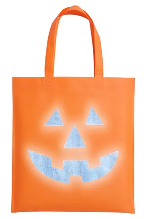 TO118 Prime Line Halloween Pumpkin Reflective Tote Bag