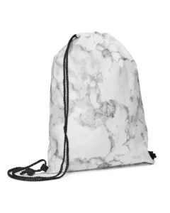 BG191 Prime Line Marble Non-Woven Drawstring Backpack