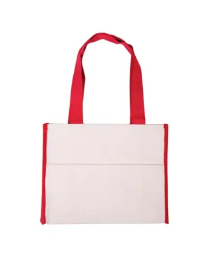 BG410 Prime Line Cotton Gusset Accent Box Tote