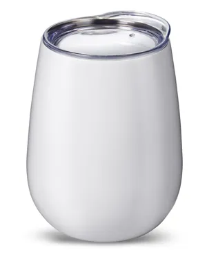PL-2229 Prime Line 10oz Stemless Vacuum Wine Tumbler With Lid