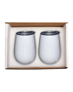 PL-8239 Prime Line Duo Vacuum Stemless Wine Tumbler Gift Set