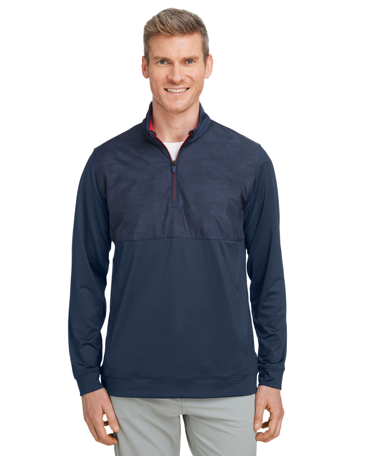 537472 Puma Mens Volition Camo Cover Quarter-Zip