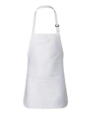 Q4250 Q-Tees Full-Length Apron with Pouch Pocket