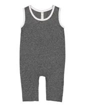 4492 Rabbit Skins Infant Harborside Mélange Tank Romper