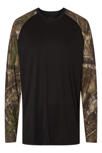 RT3104 RealTree Unisex Performance Colorblocked Long Sleeve T-Shirt