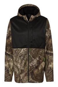 RT5204 RealTree Unisex Performance Colorblocked Full-Zip Hooded Sweatshirt