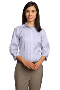RH61 Red House - Ladies 3/4-Sleeve Dobby Non-Iron Button-Down Shirt. RH61 Red House - Ladies 3/4-Sleeve Dobby Non-Iron Button-Down Shirt.