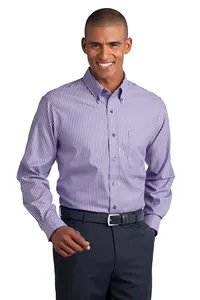 RH64 Red House  - Stripe Non-Iron Pinpoint Oxford.