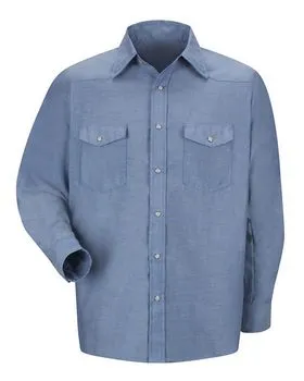 SC14 Red Kap Deluxe Western Style Long Sleeve Shirt SC14 Red Kap Deluxe Western Style Long Sleeve Shirt