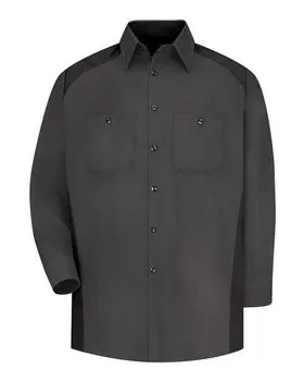 SP18 Red Kap Long Sleeve Motorsports Shirt