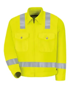 JY32 Red Kap Hi-Visibility Ike Jacket