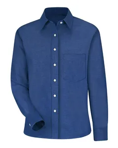 SR75EXT Red Kap Womens Long Sleeve Oxford Dress Shirt - Extended Sizes