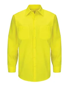 SY14 Red Kap Enhanced & Hi-Visibility Long Sleeve Work Shirt