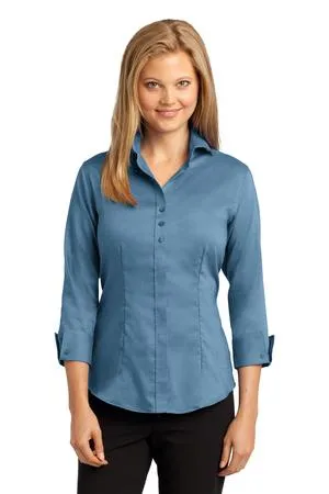 RH69 Red House Ladies 3/4-Sleeve Nailhead Non-Iron Shirt.