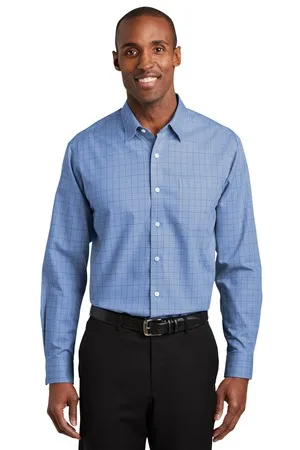 RH70 Red House Windowpane Plaid Non-Iron Shirt.