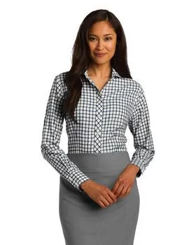 RH75 Red House Ladies Tricolor Check Non-Iron Shirt.