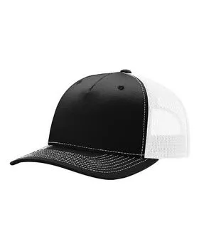 112FP Richardson Cap Five Panel Trucker Mesh
