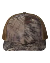 112P Richardson Patterned Snapback Trucker Cap