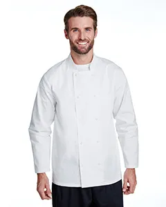 RP665 Artisan Collection by Reprime Unisex Studded Front Long-Sleeve Chefs Coat