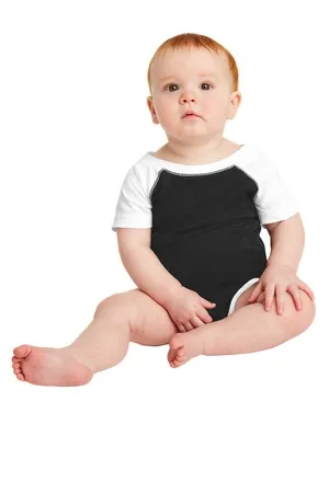 RS4430 Rabbit Skins Infant Baseball Fine Jersey Bodysuit.