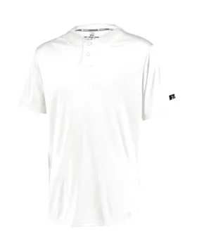 3R7X2M Russell Athletic Performance Two-Button Solid Jersey