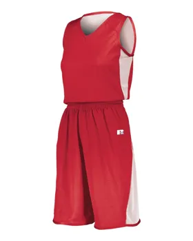 5R6DLX Russell Athletic Ladies Undivided Single Ply Reversible Shorts
