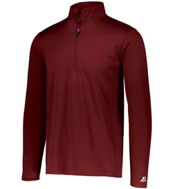 QZ7EAM Russell Athletic Striated Quarter-Zip Pullover