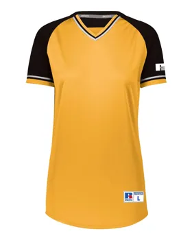 R01X3X Russell Athletic LADIES CLASSIC V-NECK JERSEY