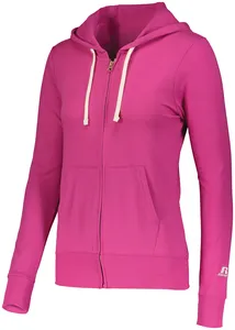 64ZTTX Russell Athletic Womens Essential Jersey Full-Zip Hoodie