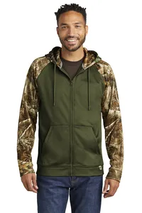 RU452 Russell Outdoors  Realtree Performance Colorblock Full-Zip Hoodie