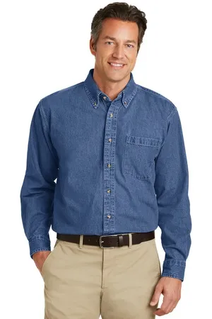 S100 Port Authority Heavyweight Denim Shirt.