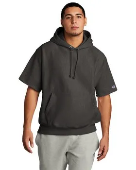 S101SS Champion Reverse Weave Short Sleeve Hooded Sweatshirt