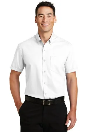 S664 Port Authority Short Sleeve SuperPro Twill Shirt.