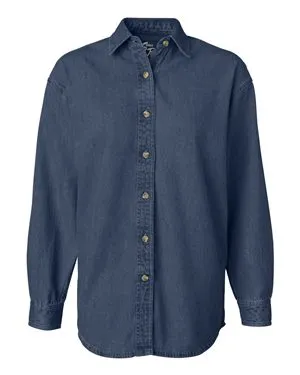 5211 Sierra Pacific Womens Long Sleeve Denim Shirt