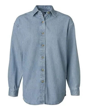 5211 Sierra Pacific Womens Long Sleeve Denim Shirt