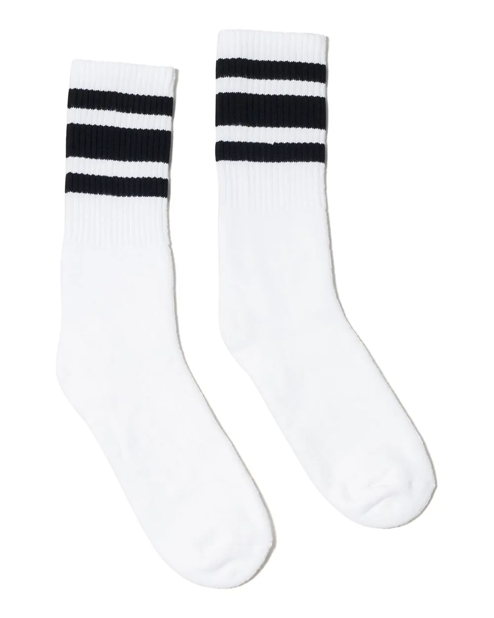SC100 SOCCO USA-Made Striped Crew Socks