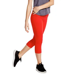 S1184GP Soffe Girls' Luxe Roll down Capri
