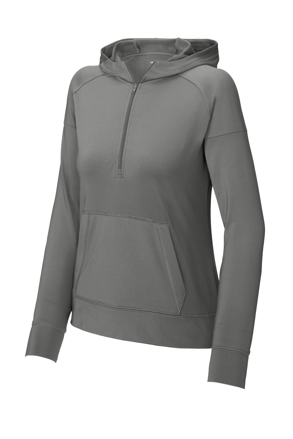 LST856 Sport-Tek Ladies Sport-Wick Stretch 1/2-Zip Hoodie