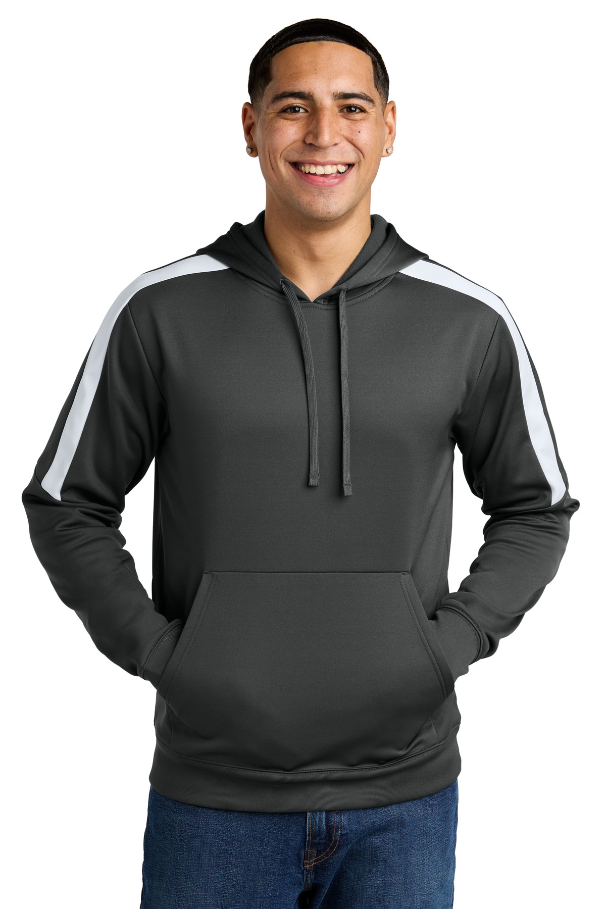ST255 Sport-Tek Sport-Wick Fleece United Pullover Hoodie