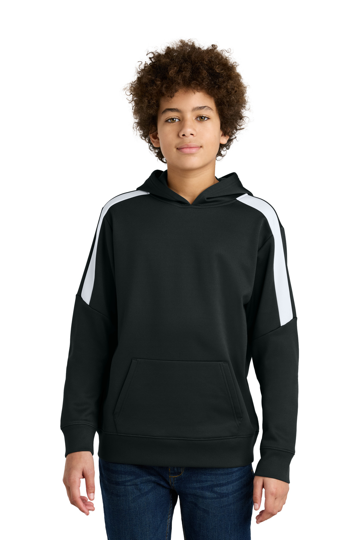 YST255 Sport-Tek Youth Sport-Wick Fleece United Pullover Hoodie