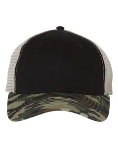 3100 Sportsman Contrast-Stitch Mesh-Back Cap