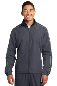 JST61 Sport-Tek Piped Colorblock Wind Jacket