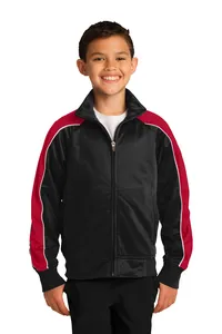 YST92 Sport-Tek  Youth Piped Tricot Track Jacket.