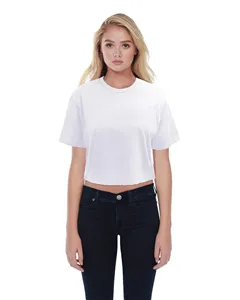 ST1110 StarTee Ladies Boyfriend Crop T-Shirt