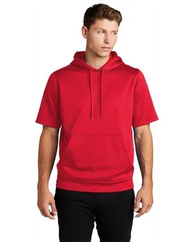 ST251 Sport-Tek Sport-Wick Fleece Short Sleeve Hooded Pullover.